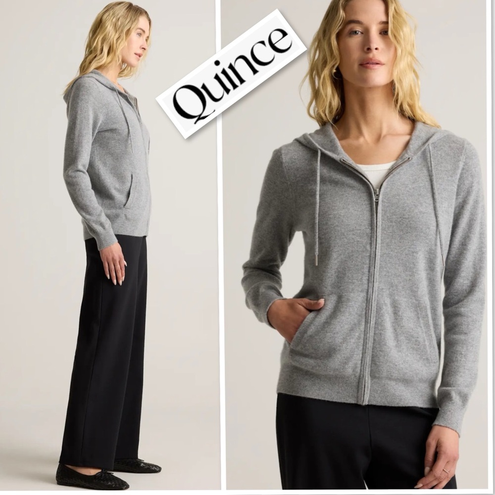 Quince Gray Women's Sweater Cardigan